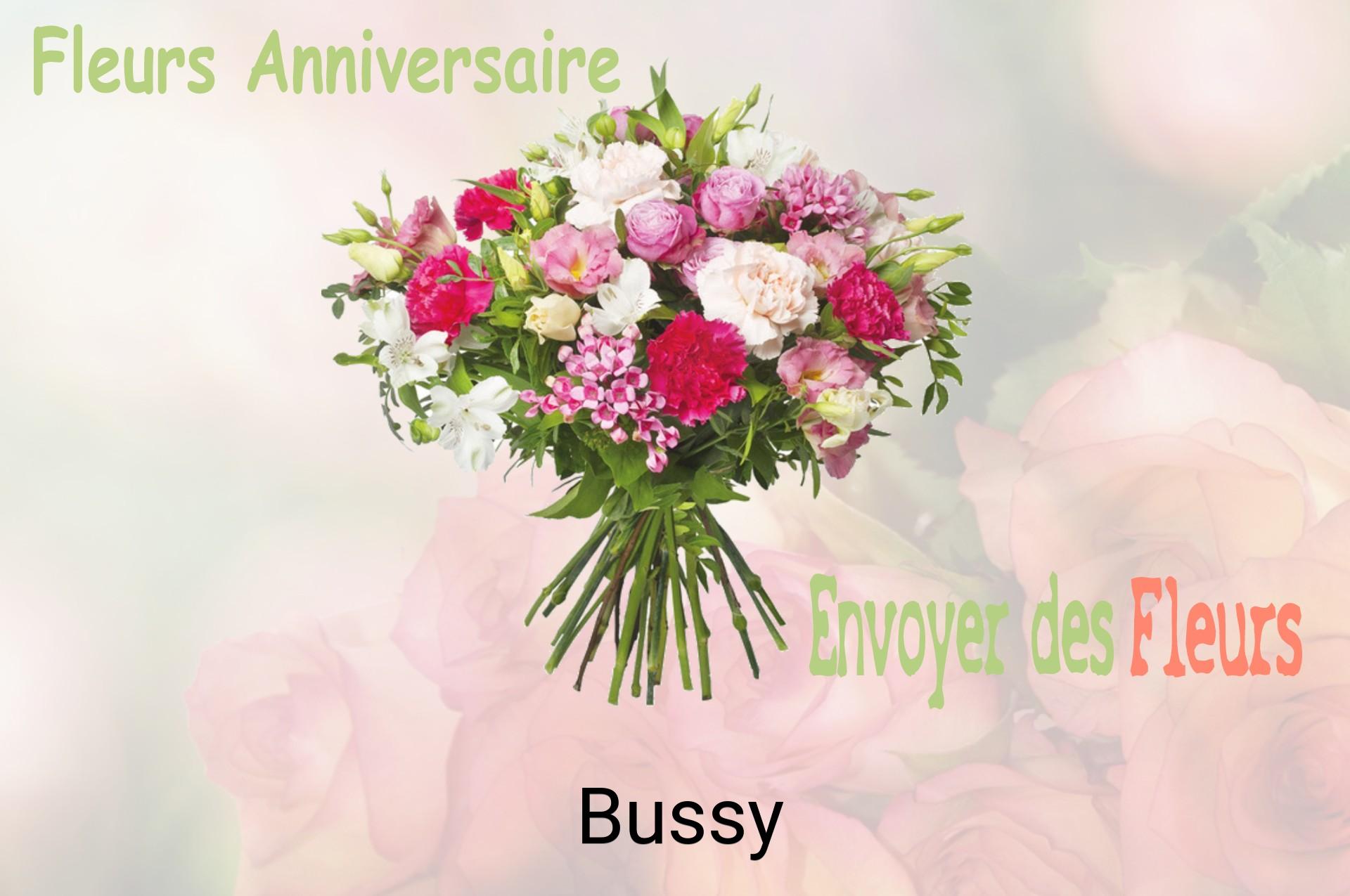 Bouquet de fleurs d’anniversaire livré à Bussy